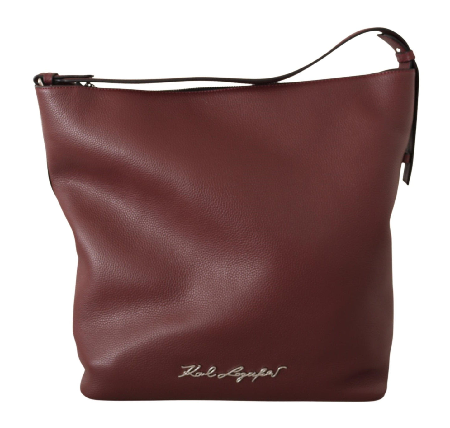 Wein Kieselstein Leder Tote Bag