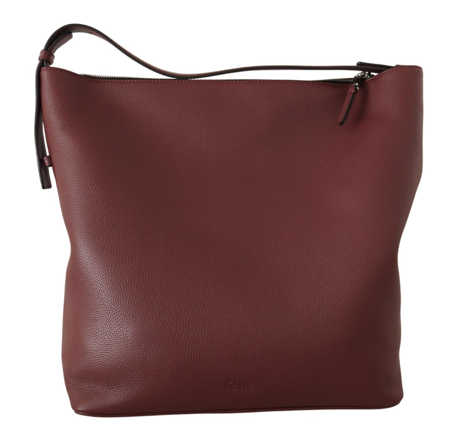 Wein Kieselstein Leder Tote Bag
