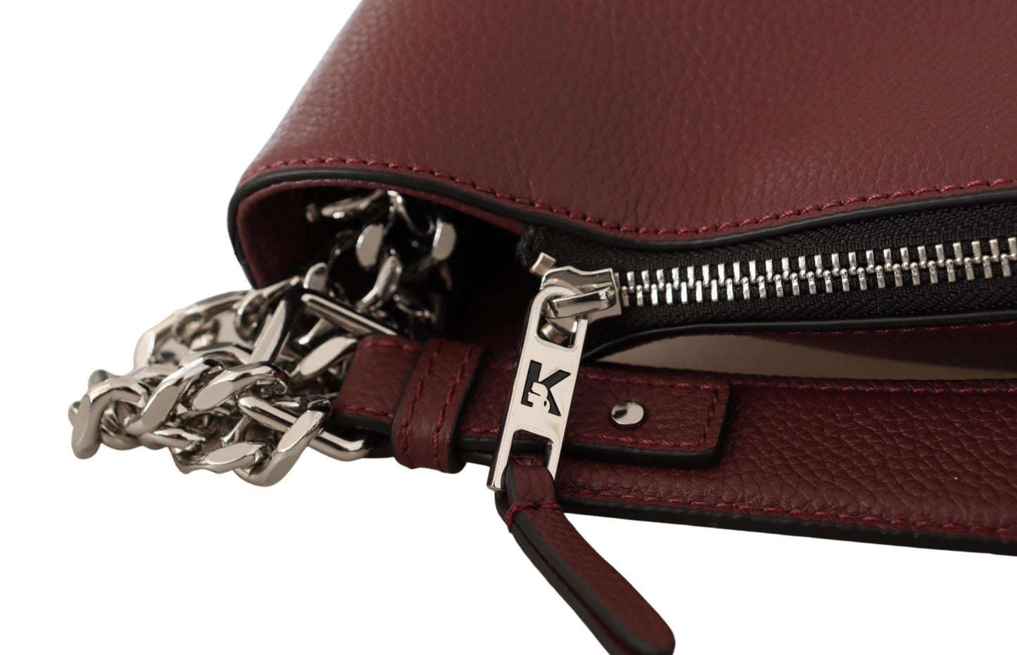 Wein Kieselstein Leder Tote Bag