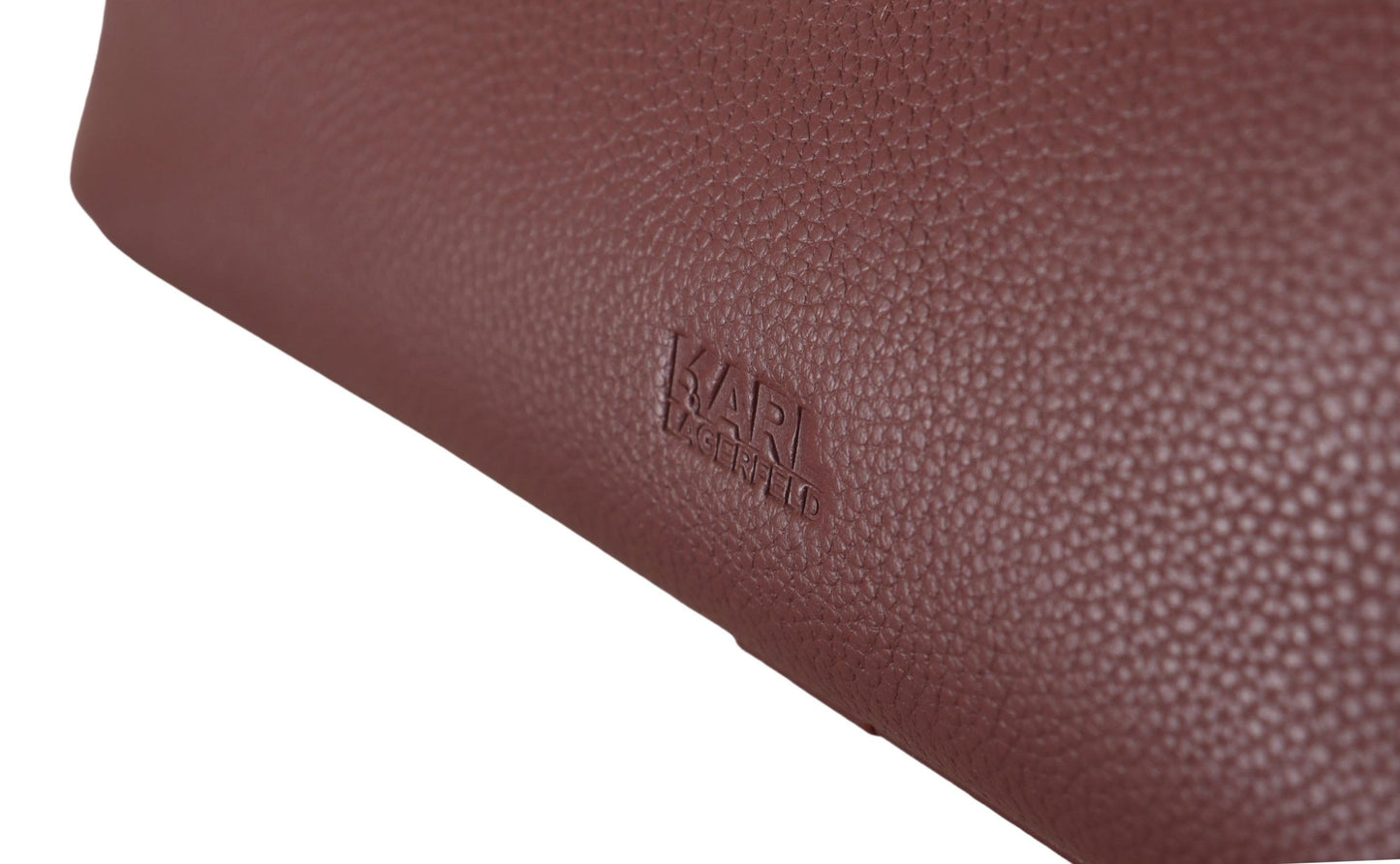 Wein Kieselstein Leder Tote Bag