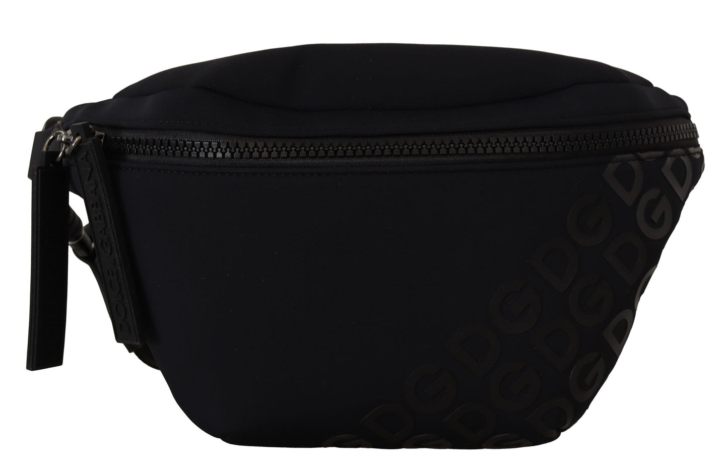 Schwarze Neopren-Tasche mit Millennials-Logo-Druck