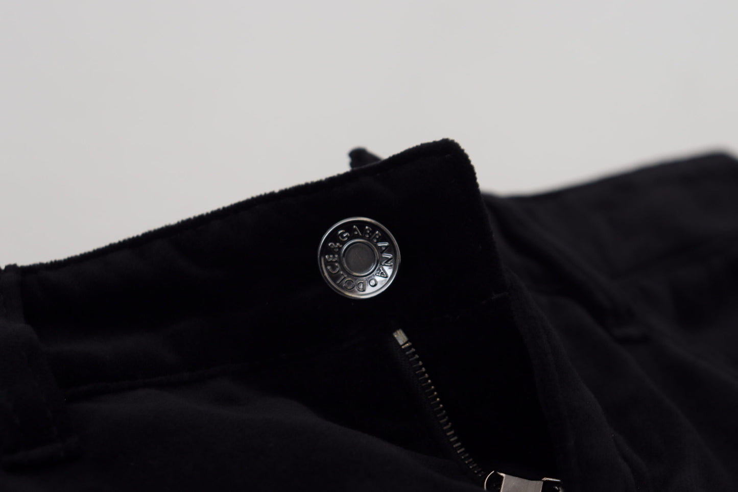Schwarze Skinny Denim-Jeans aus Baumwolle mit mittlerer Taille