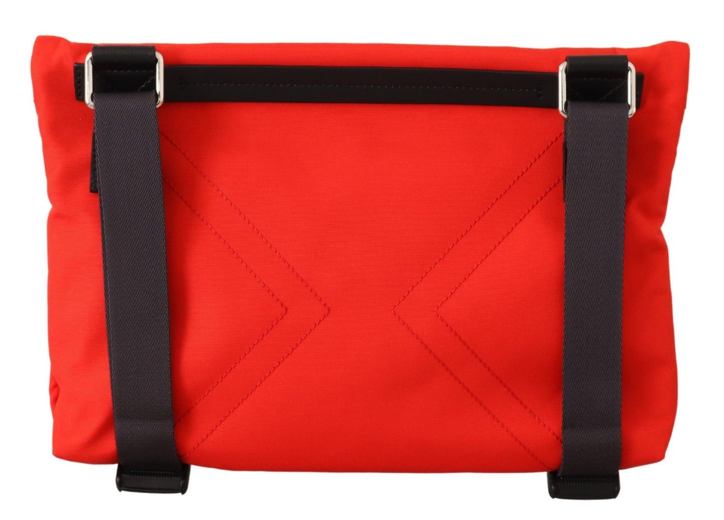 Rote flache Crossbody-Tasche aus Polyamid Downtown