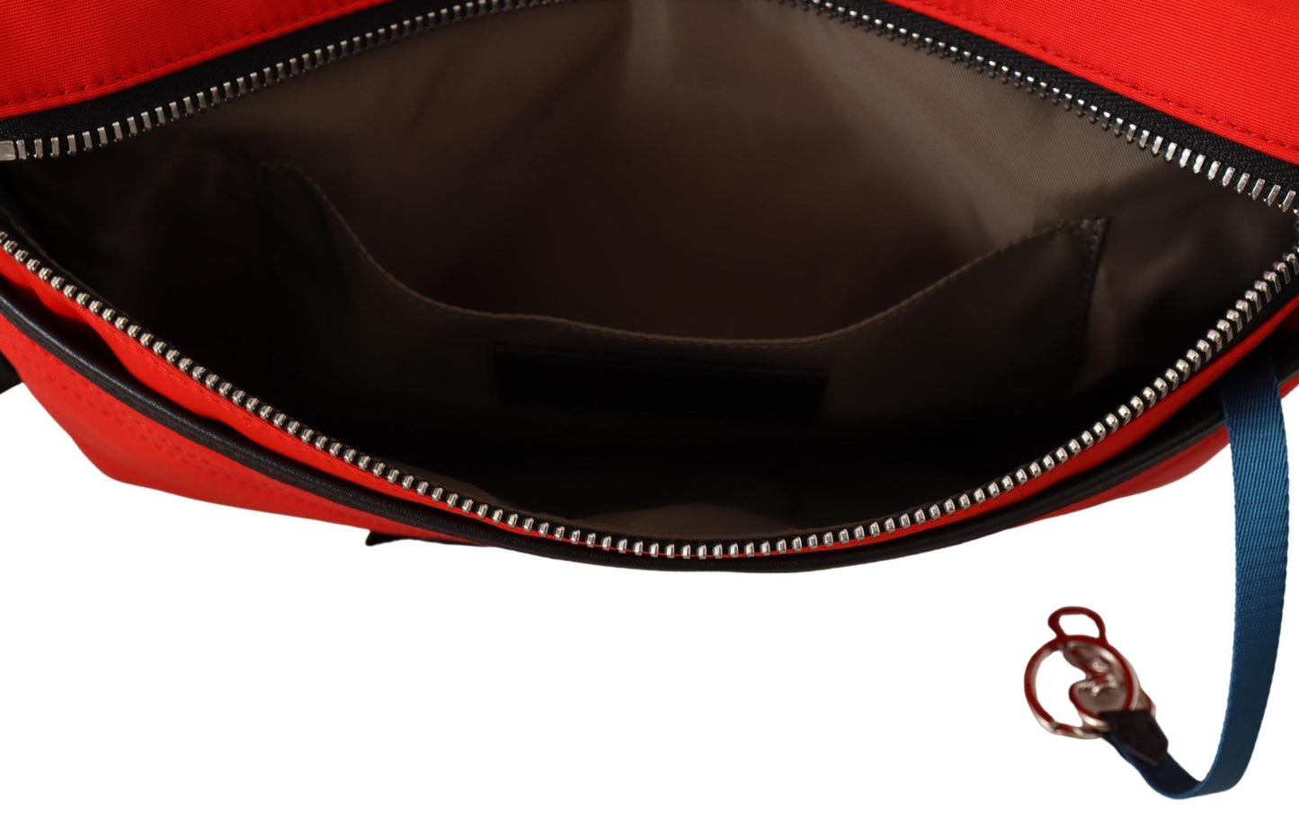 Rote flache Crossbody-Tasche aus Polyamid Downtown