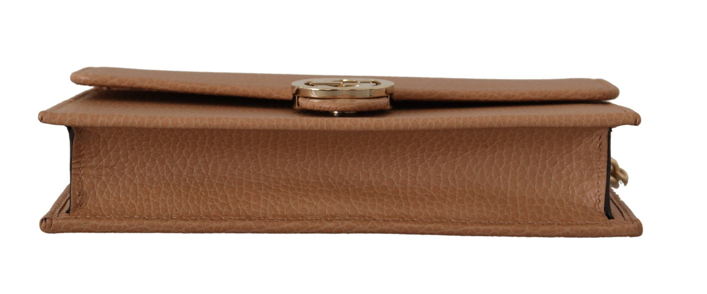 Gucci Beige Icon Leder Crossbody Tasche