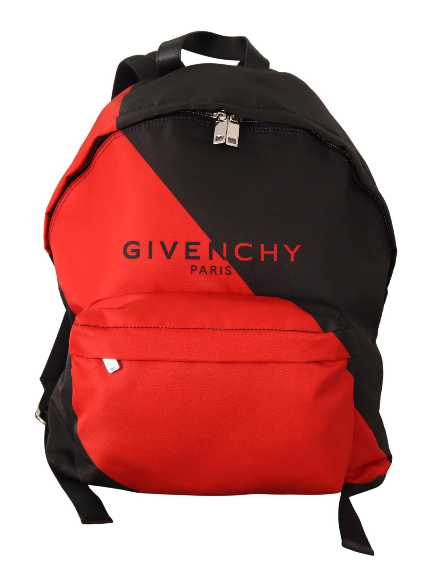 Rot-schwarzer Nylon-Rucksack Urban