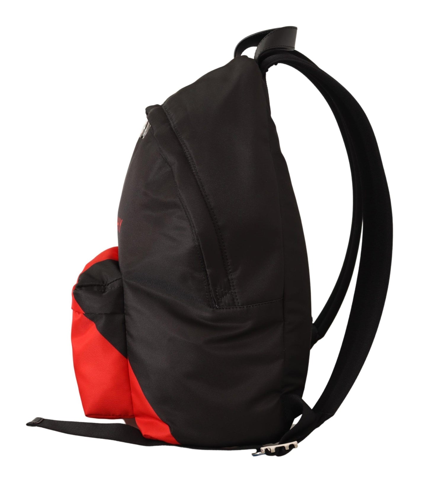 Rot-schwarzer Nylon-Rucksack Urban