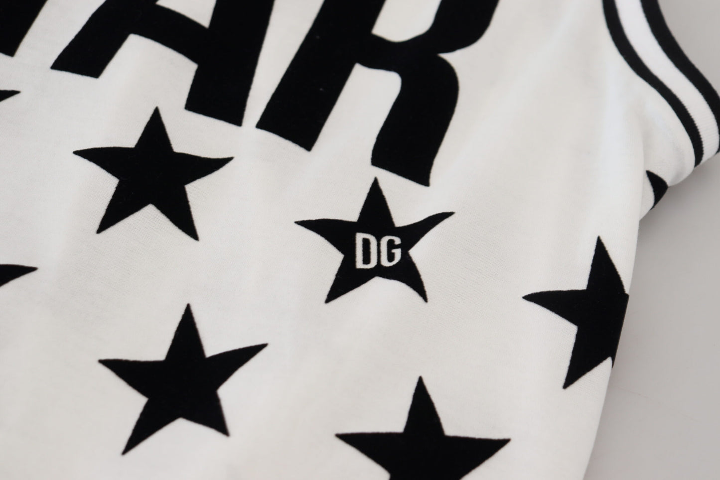 Weißes DG Crown Star Print Ärmelloses Tank-Top