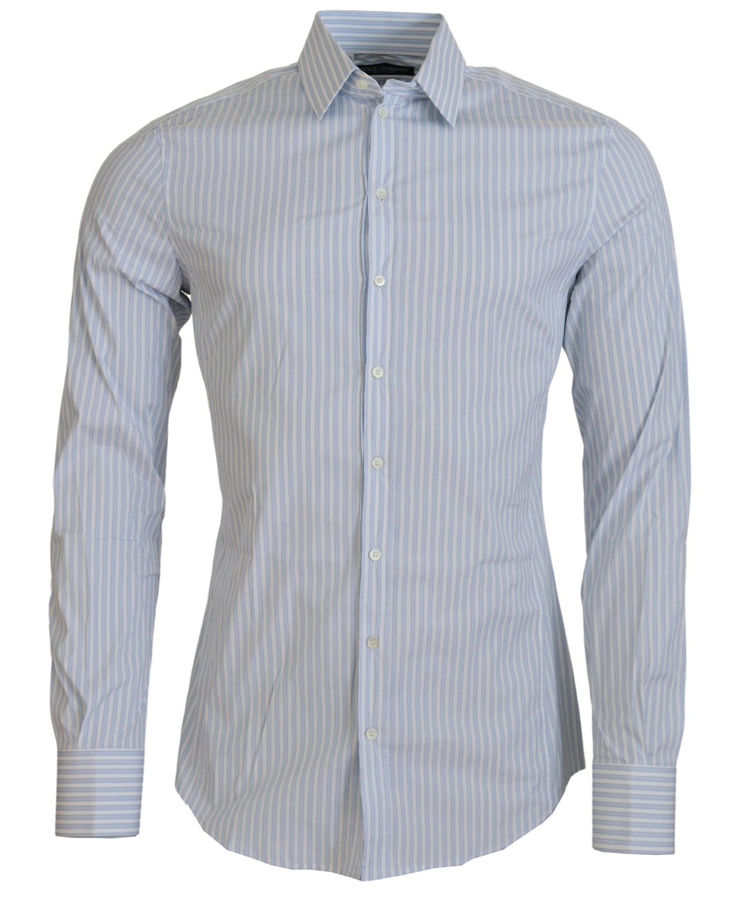 Blau gestreiftes SICILIA Herren Langarmhemd