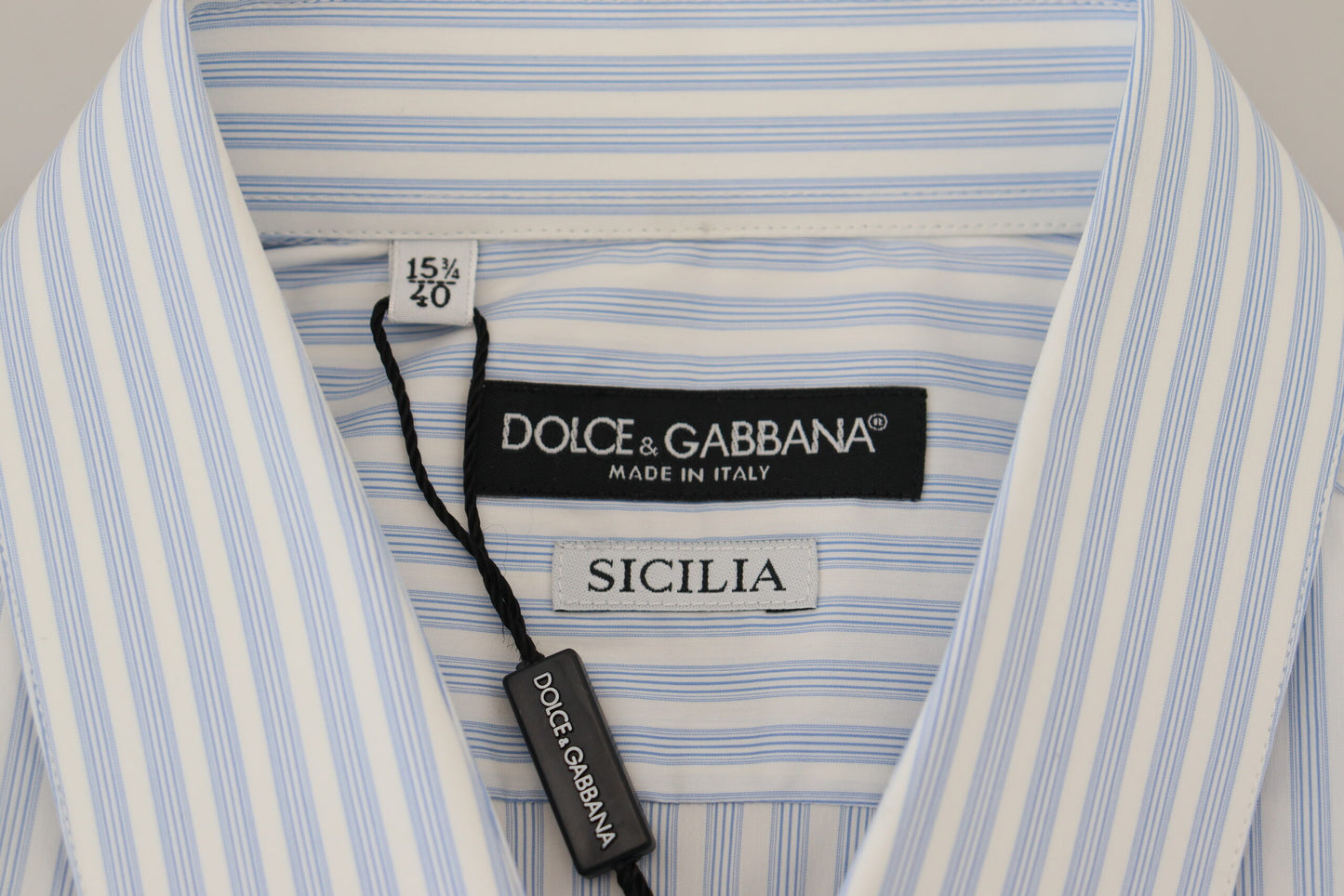 Blau gestreiftes SICILIA Herren Langarmhemd