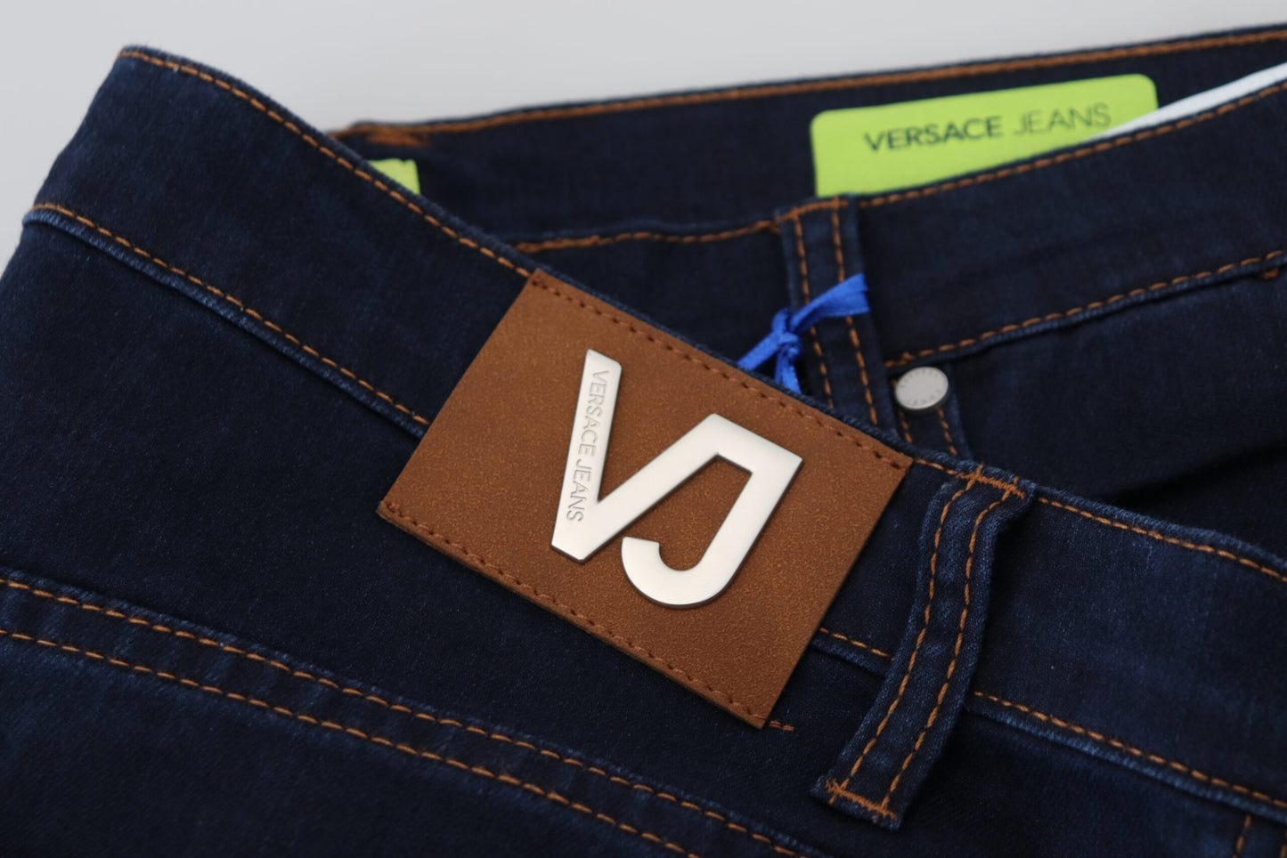 Dunkelblaue Baumwolle Straight Fit Herren Casual Denim Jeans