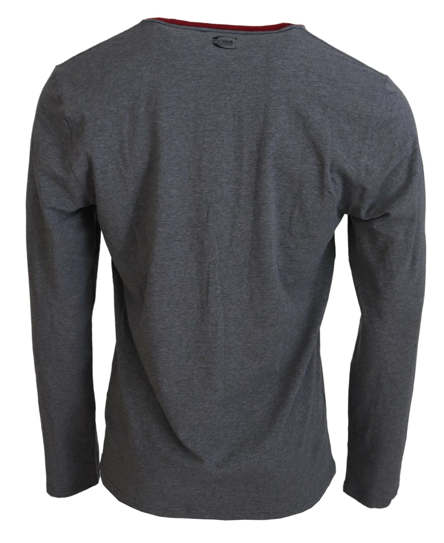 Graues Baumwolle bedruckt Männer Casual Pullover T-Shirt