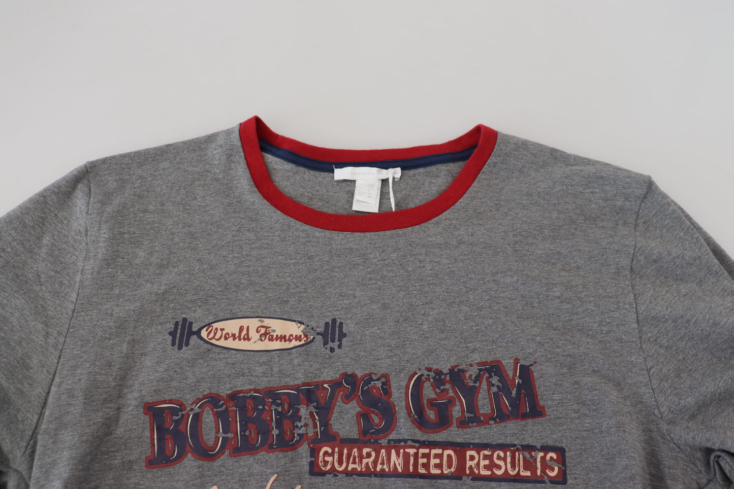 Graues Baumwolle bedruckt Männer Casual Pullover T-Shirt