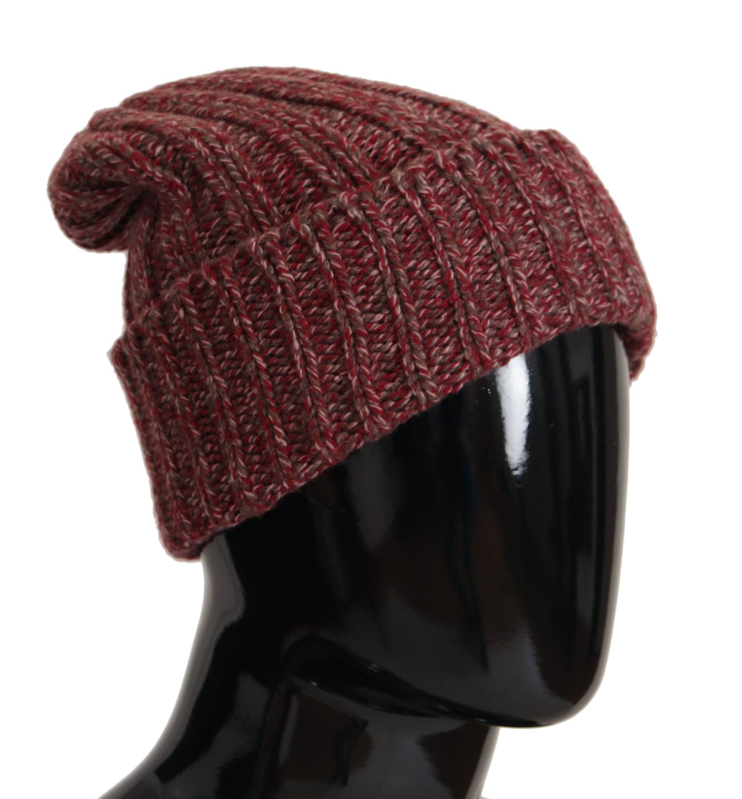 Bordeaux Capello Kaschmir-Strickmütze
