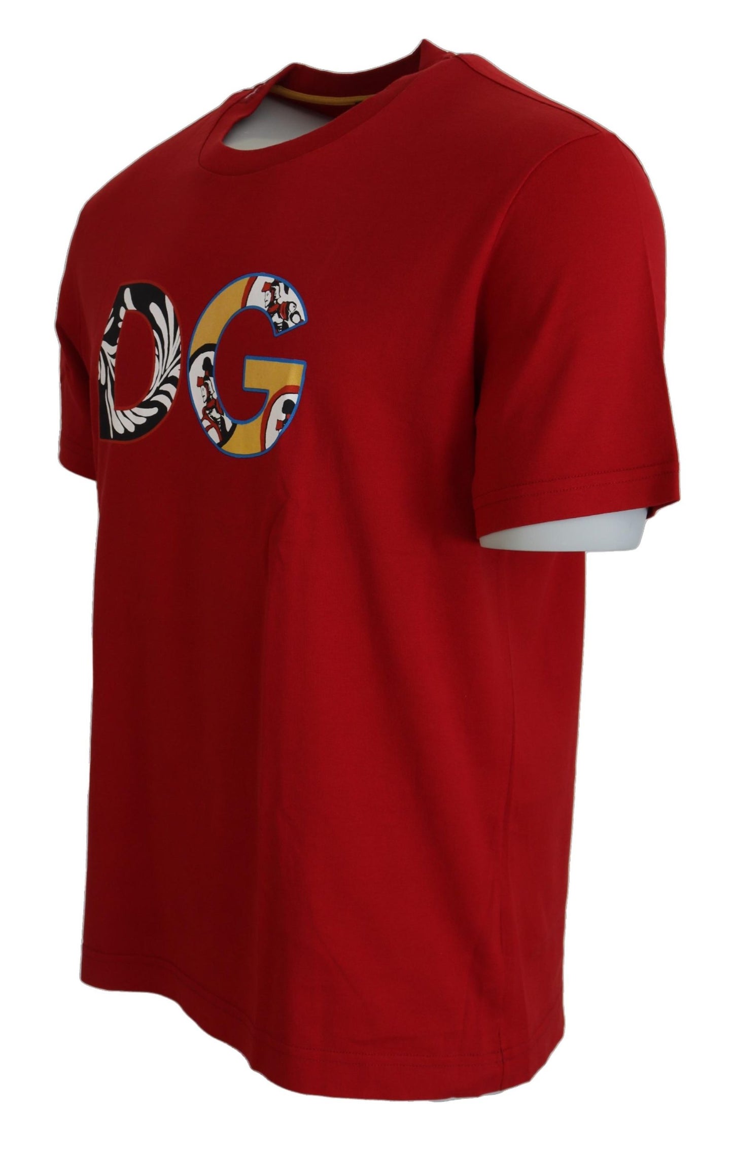 Rotes DG Logo Crewneck Top Exklusives T-Shirt