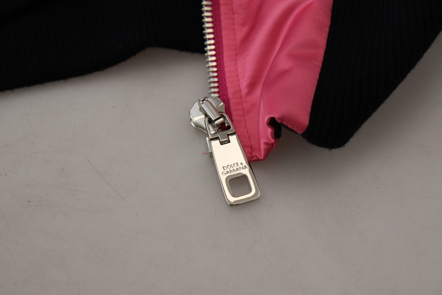 Nylon Rosa Männer Bomberjacke mit Reißverschluss