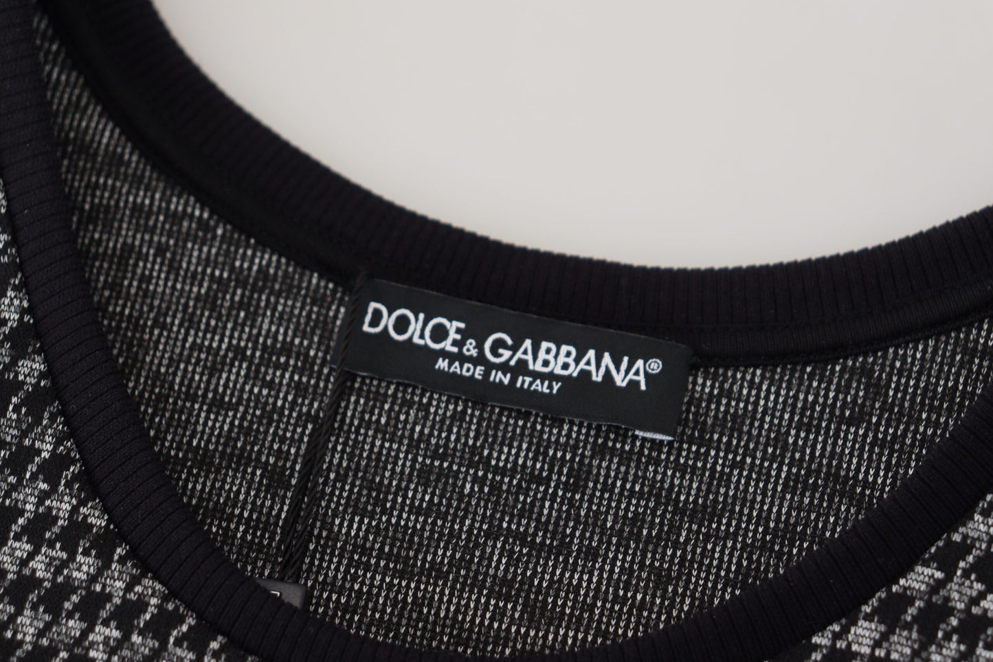 Schwarz kariertes ärmelloses Herren Casual T-Shirt