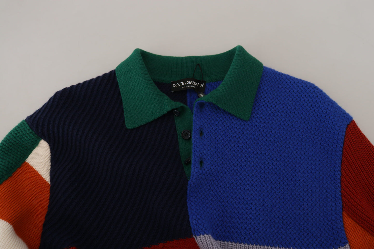 Mehrfarbig gestreifter Pullover aus Wolle