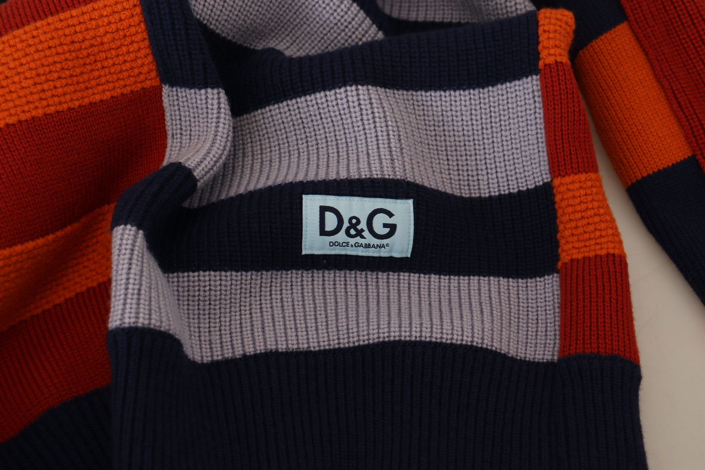 Mehrfarbig gestreifter Pullover aus Wolle