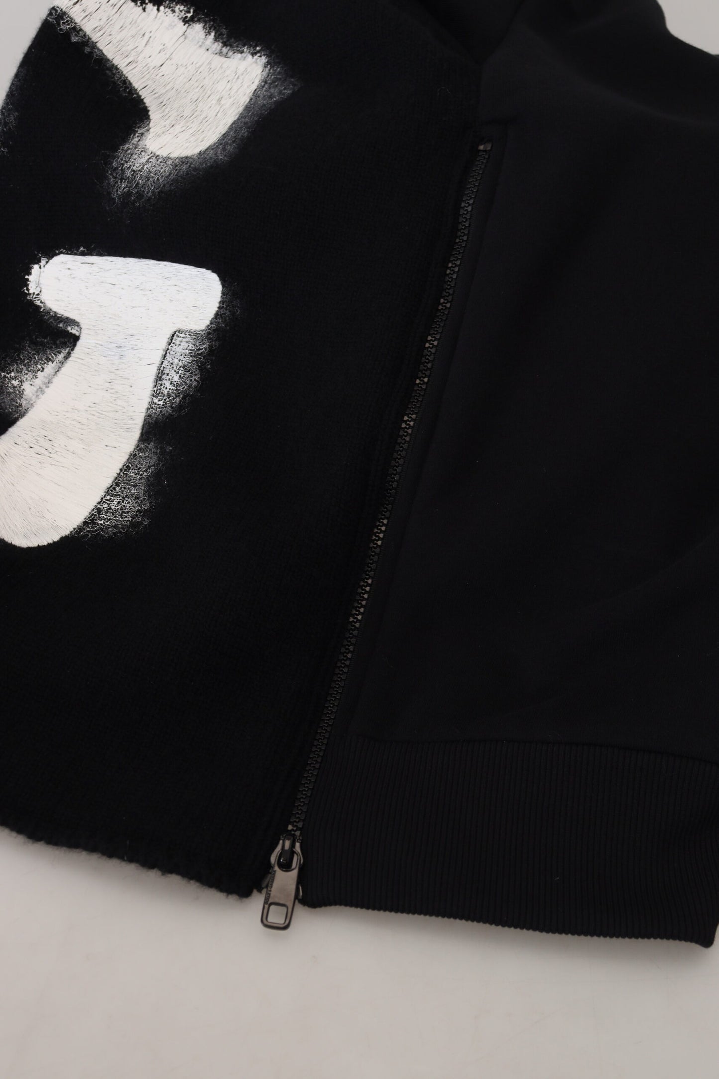 Schwarzer DG Logo Pullover aus Baumwolle