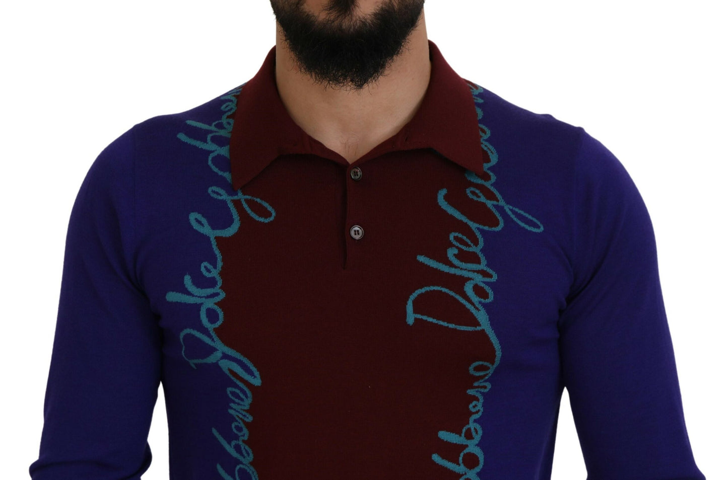 Multicolor Logo Pullover mit Kragen