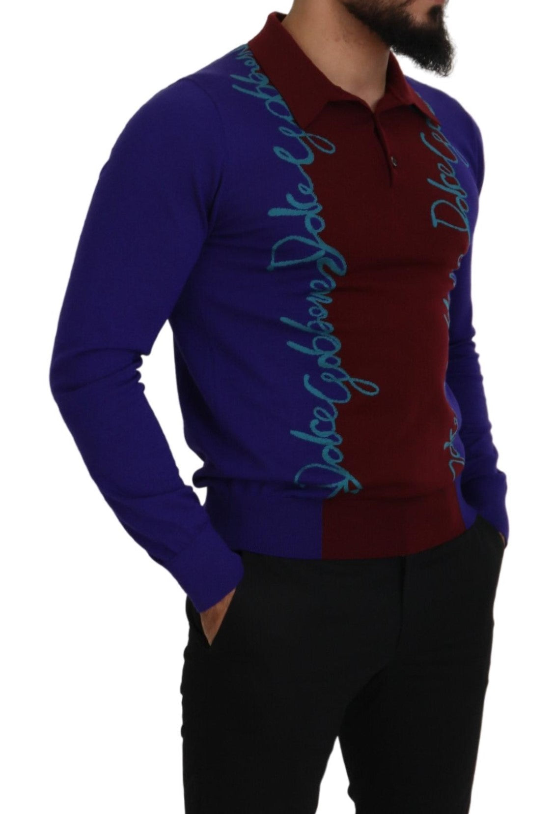 Multicolor Logo Pullover mit Kragen