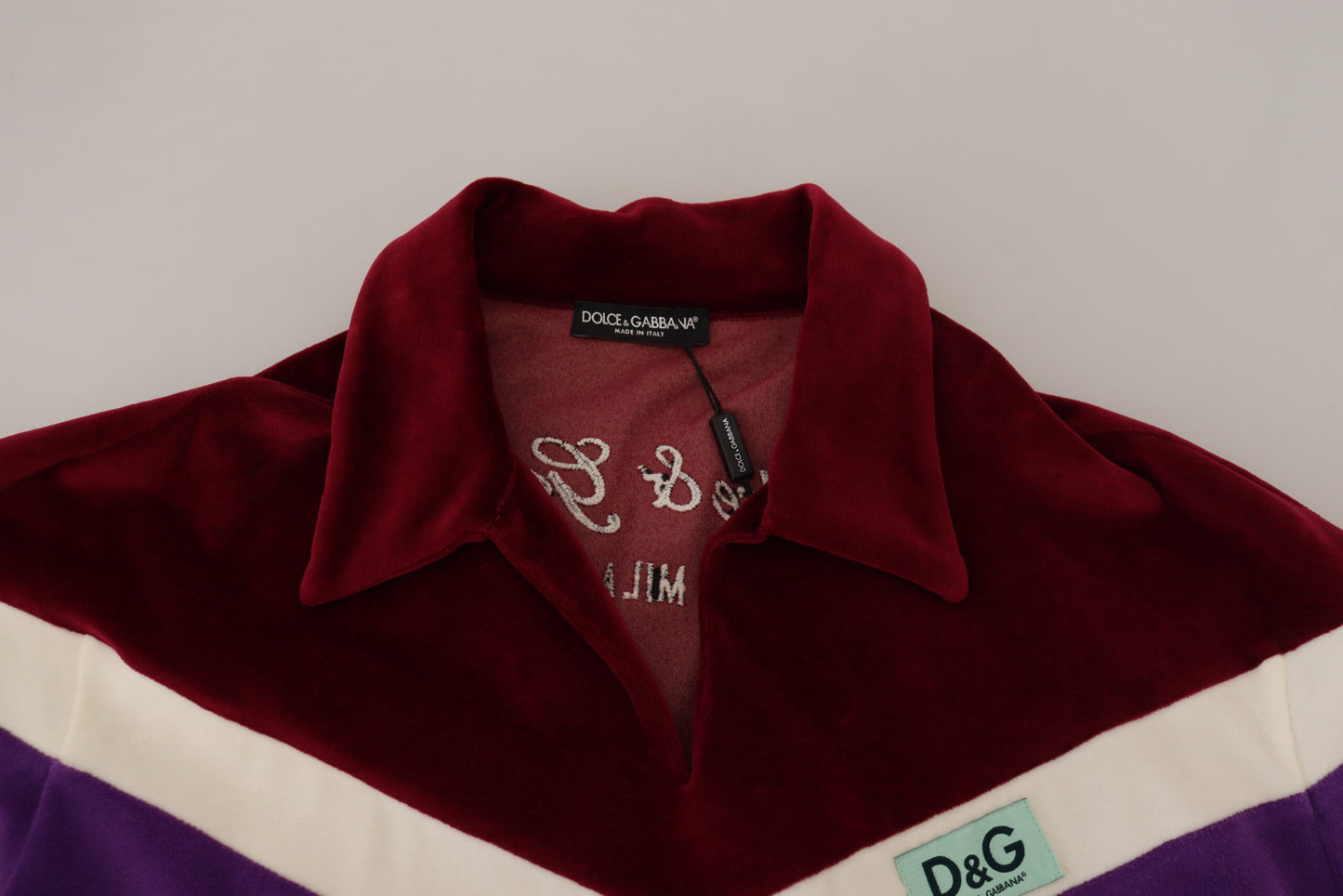 Multicolor Baumwoll-T-Shirt mit Kragen für Männer