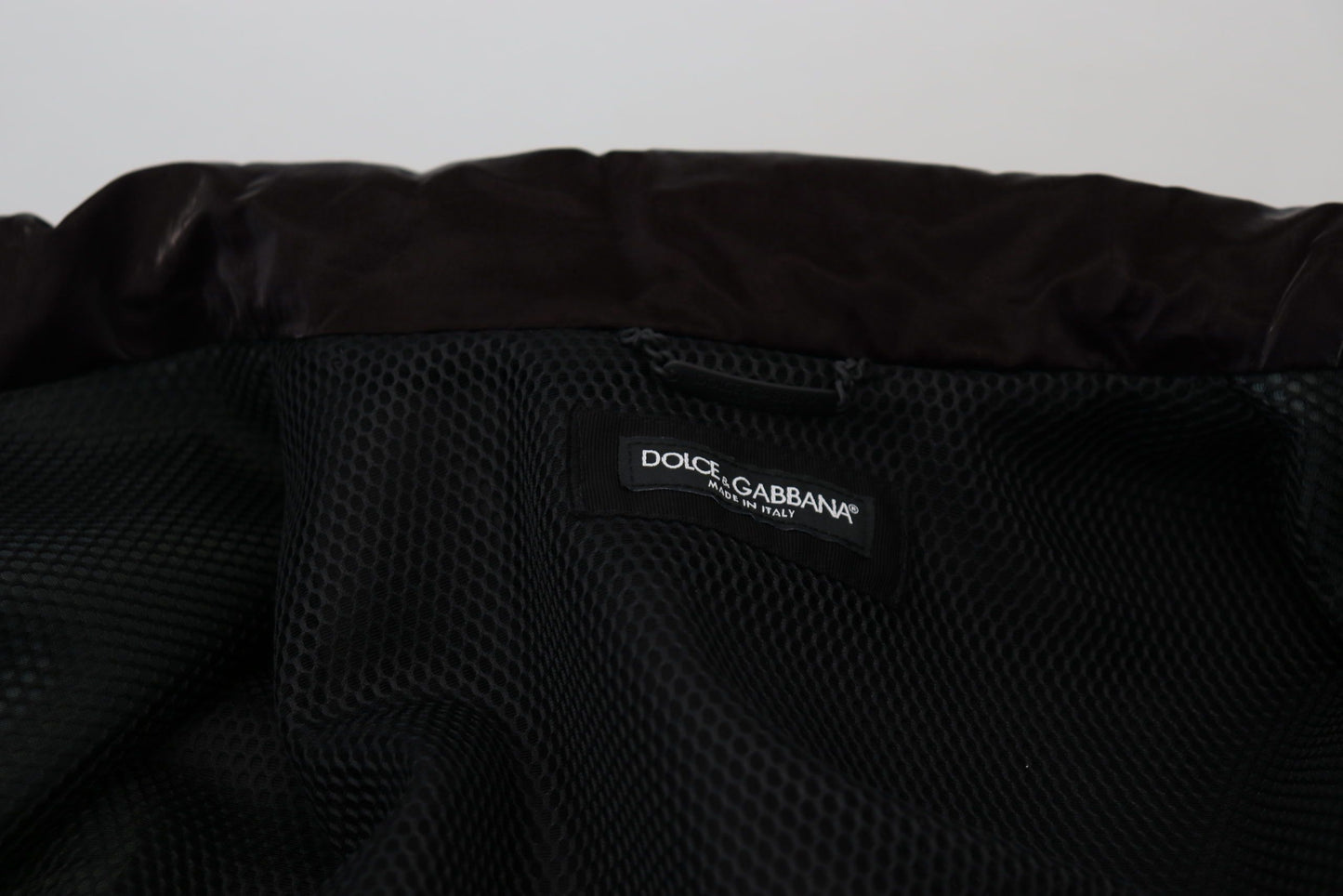 Bordeaux Nylon Kragen Männer Mantel Jacke