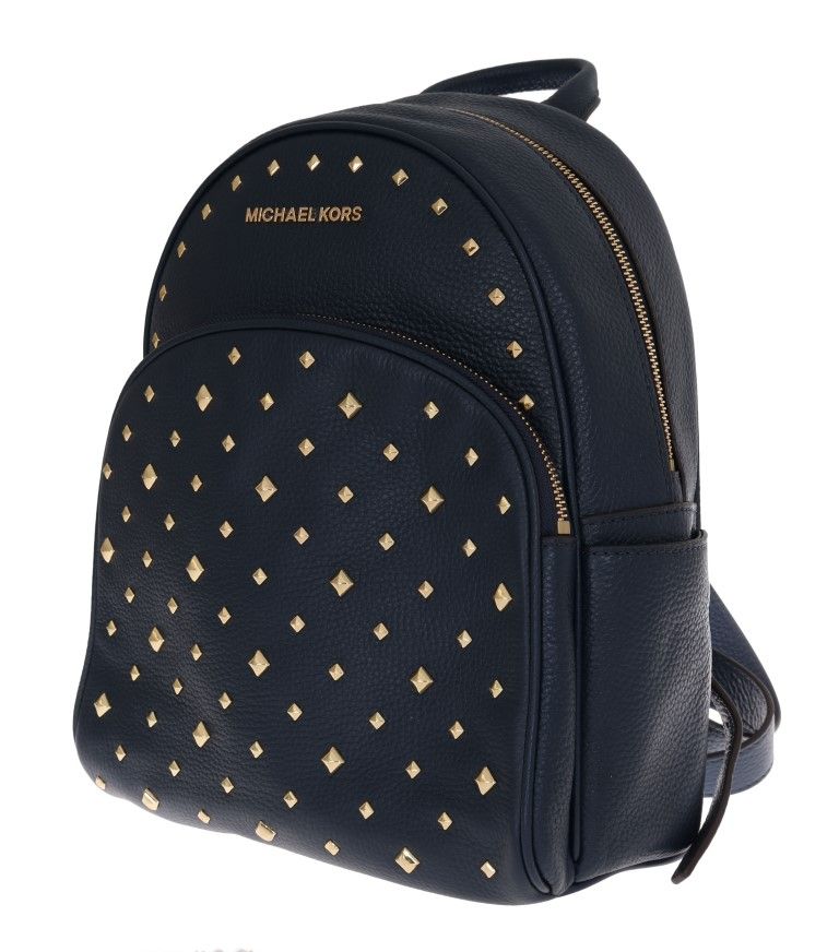 Marineblauer ABBEY Lederrucksack Tasche