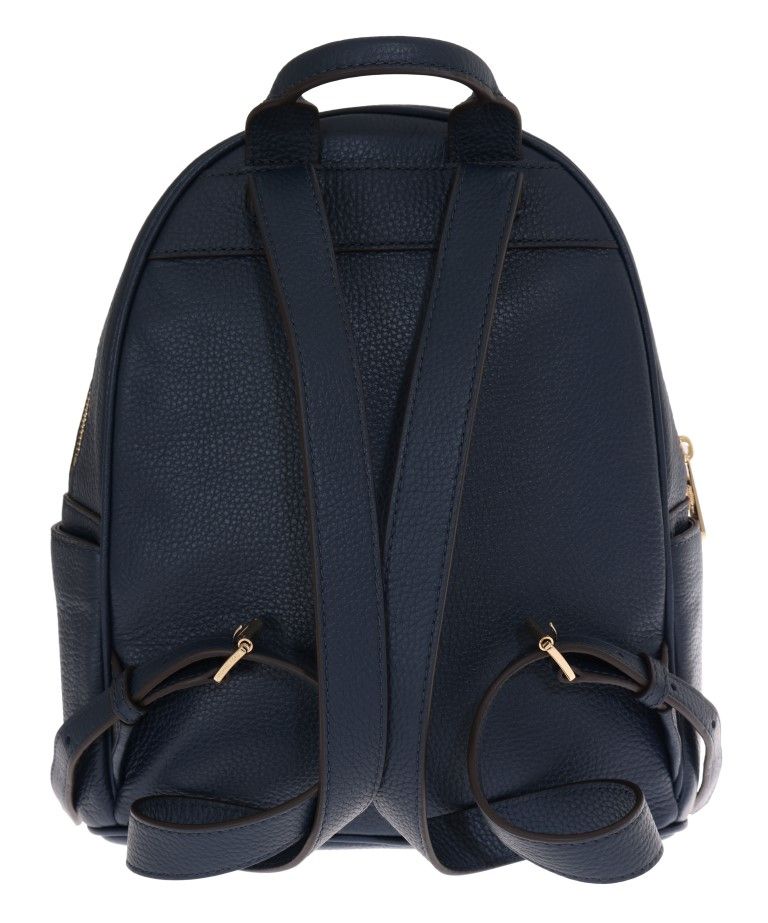 Marineblauer ABBEY Lederrucksack Tasche