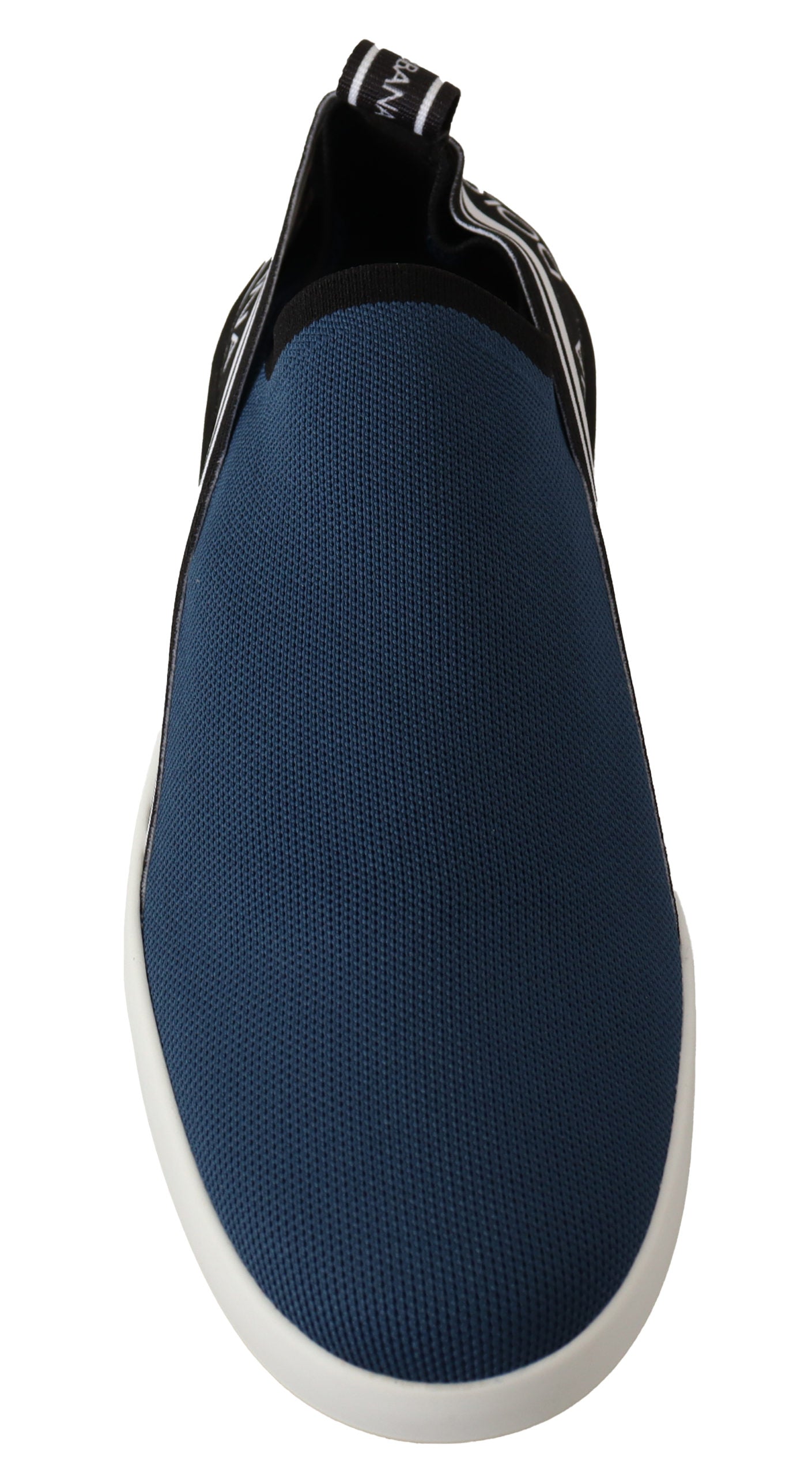 Blau Stretch Flats Logo Loafers Sneakers Schuhe