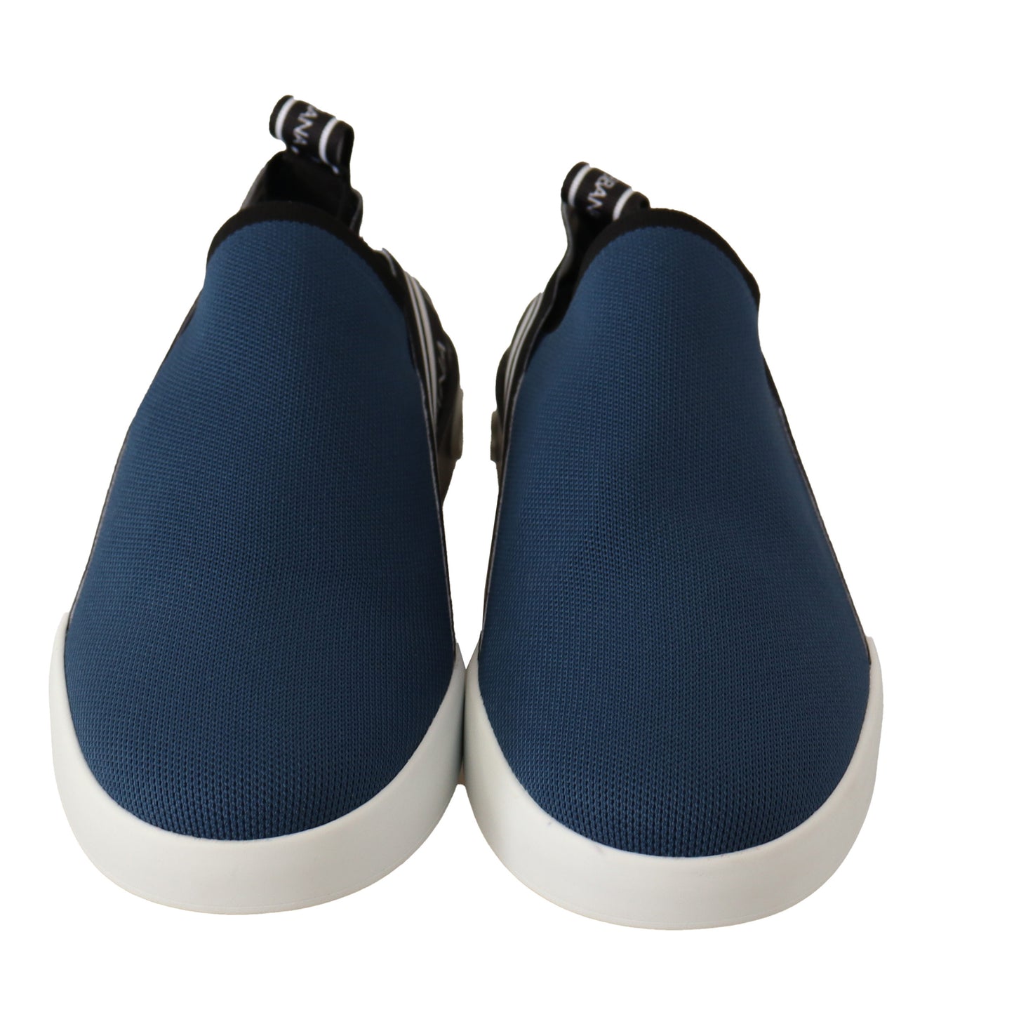 Blau Stretch Flats Logo Loafers Sneakers Schuhe