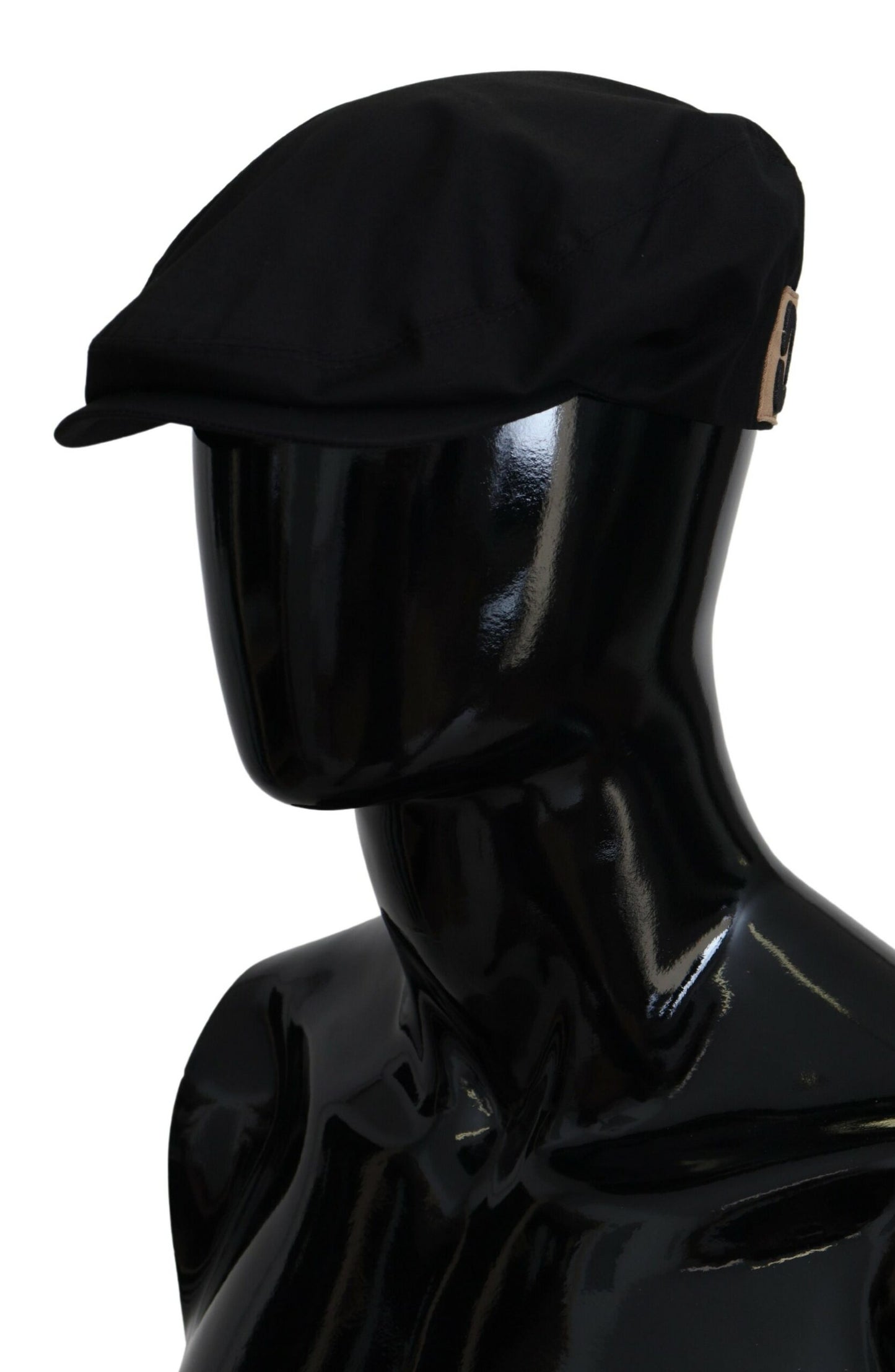 Schwarz Braun Baumwolle DG Logo Newsboy Männer Hut