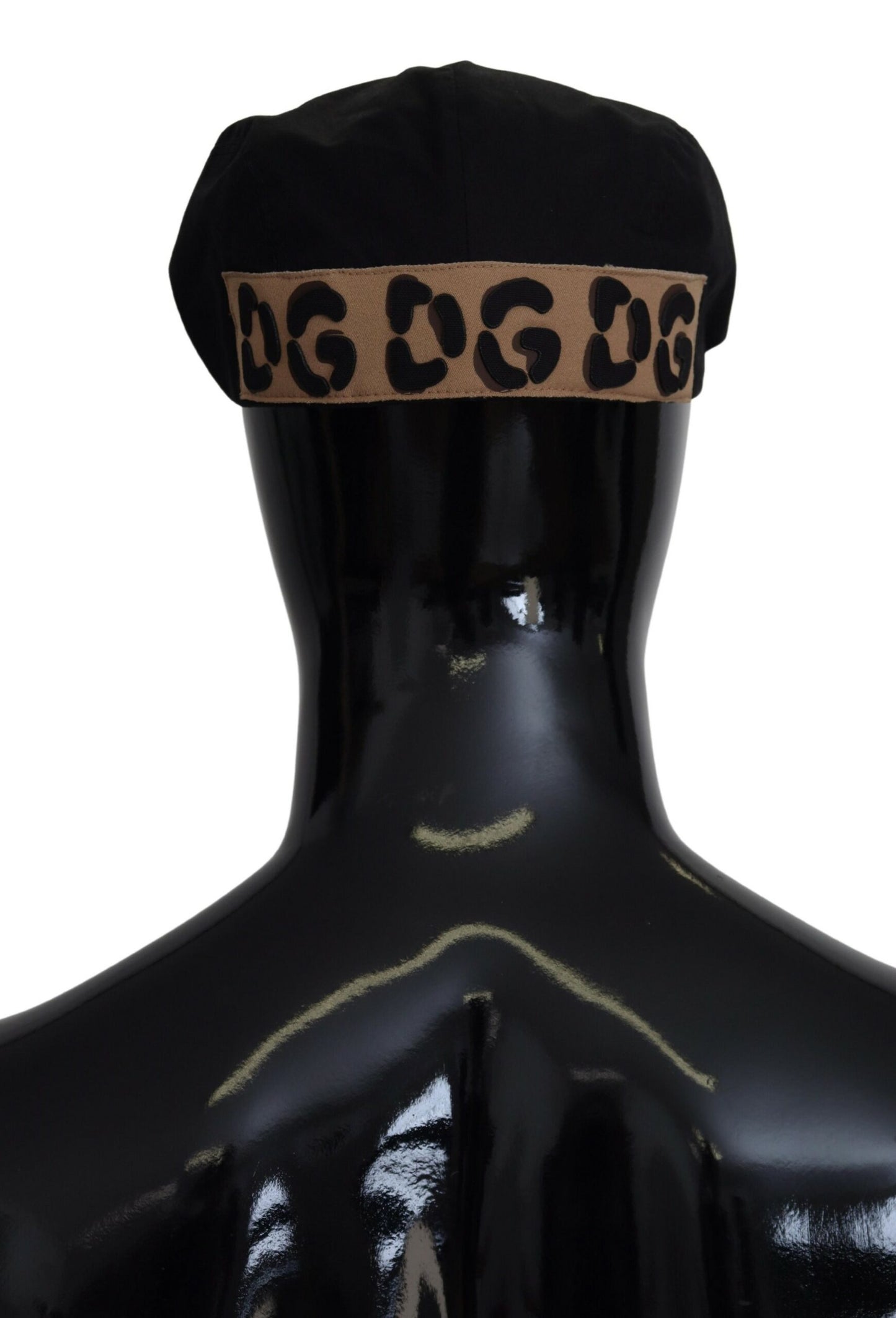 Schwarz Braun Baumwolle DG Logo Newsboy Männer Hut