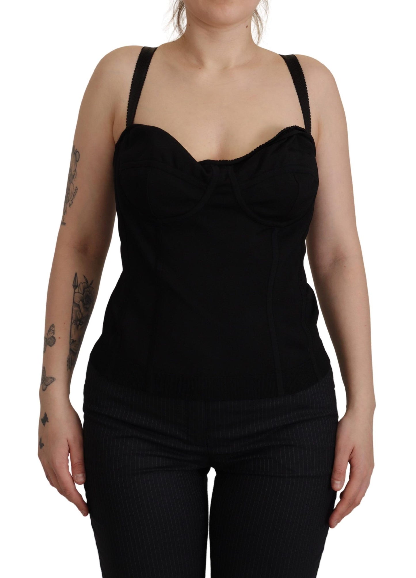 Ärmelloses Bustier Korsett Oberteil mit Reißverschluss