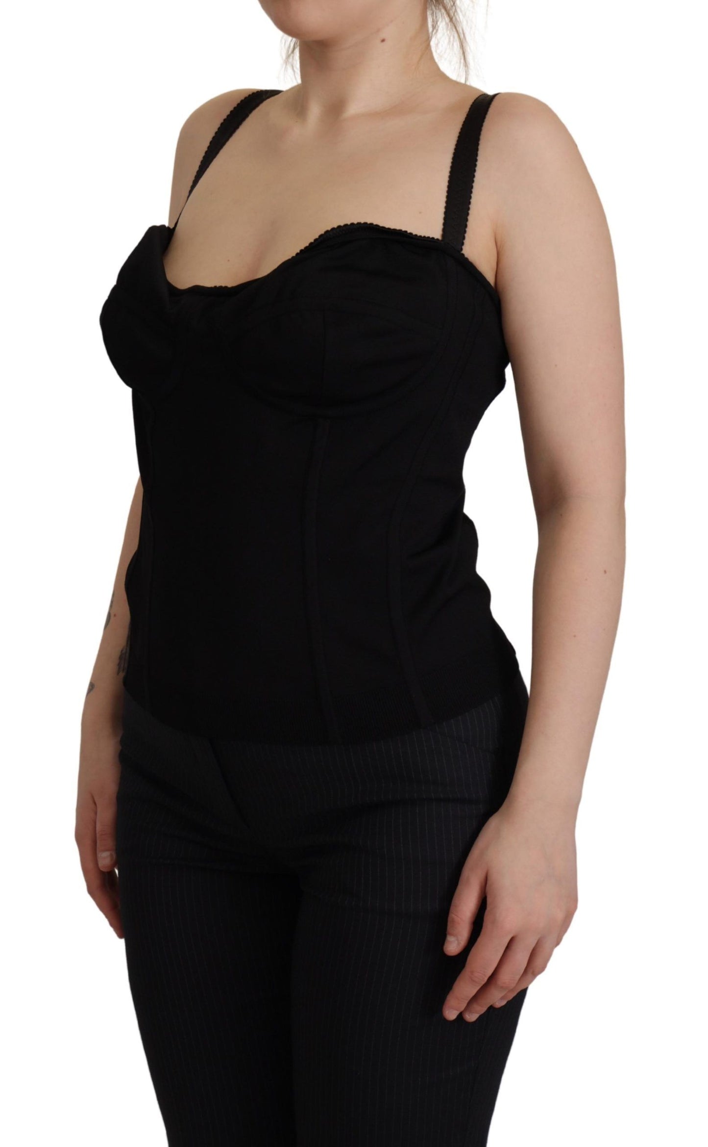 Ärmelloses Bustier Korsett Oberteil mit Reißverschluss