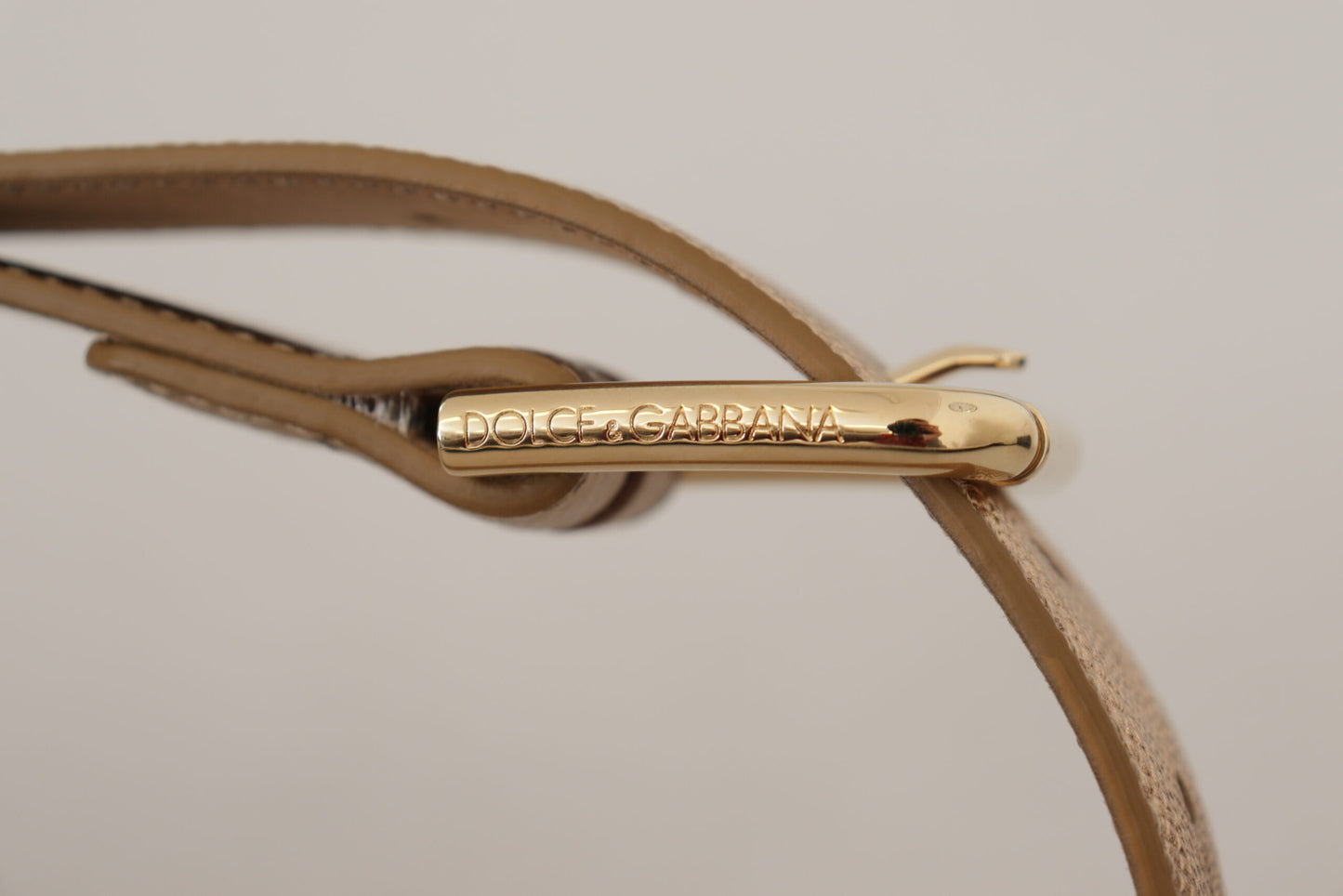 Rose Gold Leder Metallic Ton Metallschnalle Gürtel