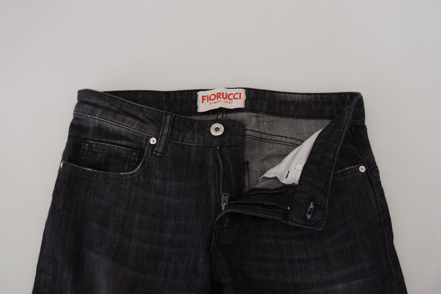 Schwarze Baumwolle Niedrige Taille Skinny Frauen Casual Jeans