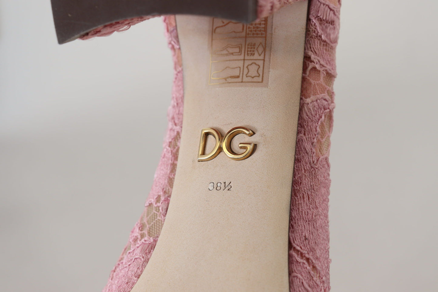 Rosa Taormina Spitze Kristall Pumps Pastell Schuhe