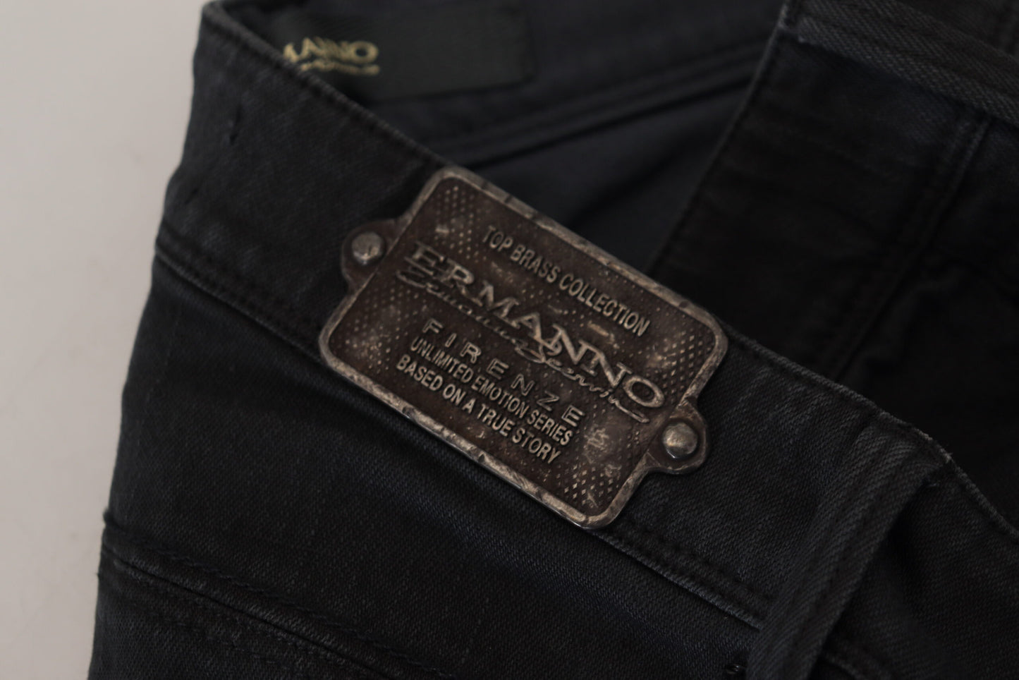 Schwarze Baumwolle Slim Fit Damen Denim Jeans