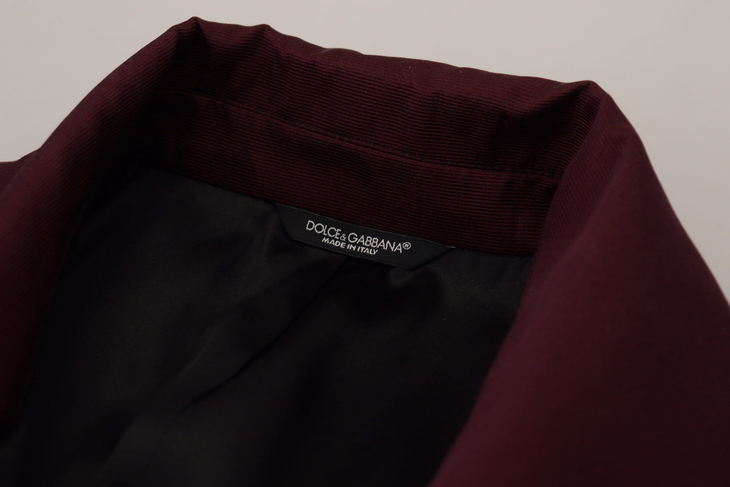 Zweireihige Jacke aus Polyester in Bordeaux