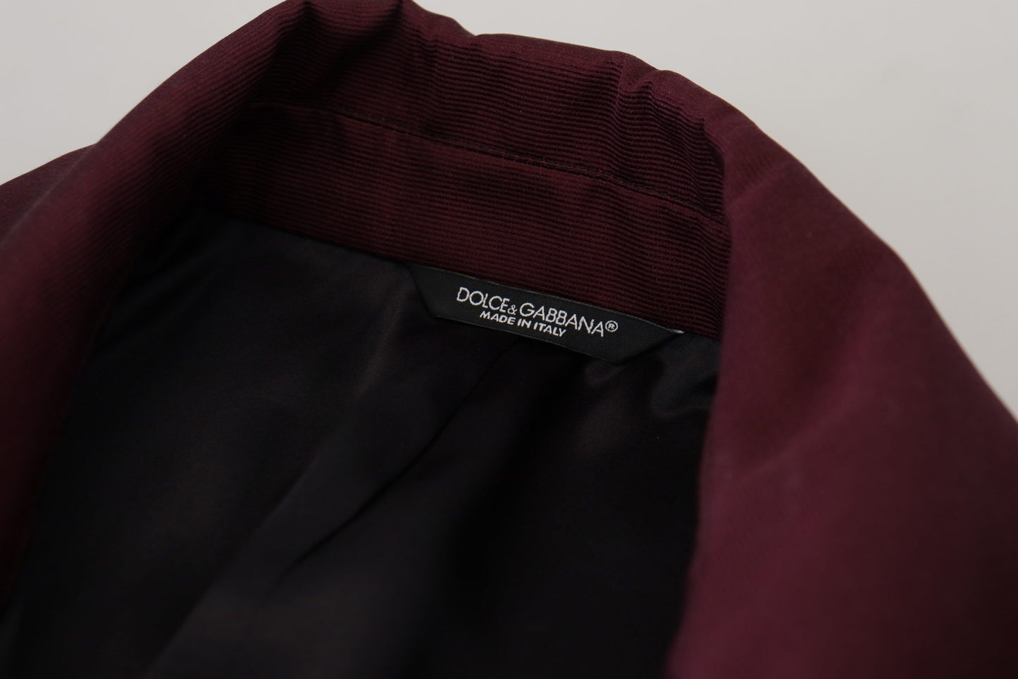 Zweireihige Jacke aus Polyester in Bordeaux
