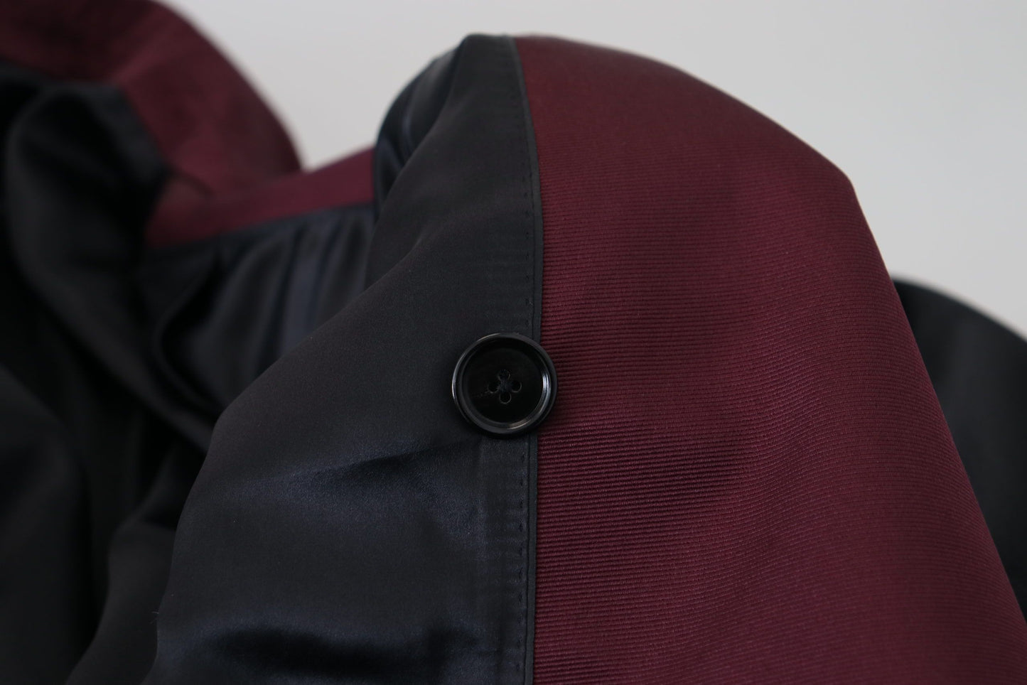 Zweireihige Jacke aus Polyester in Bordeaux