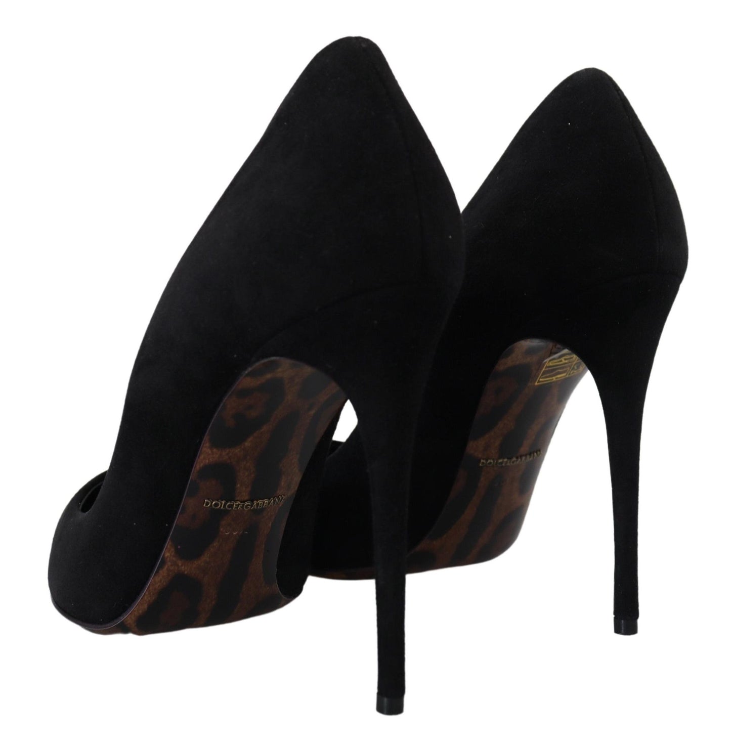 Schwarze Wildleder High Heels Pumps Klassische Schuhe