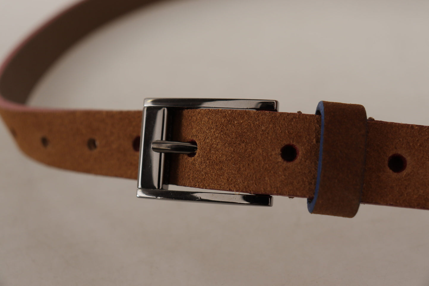 Brauner Logo gravierter Metall-Gürtel mit Gürtelschnalle