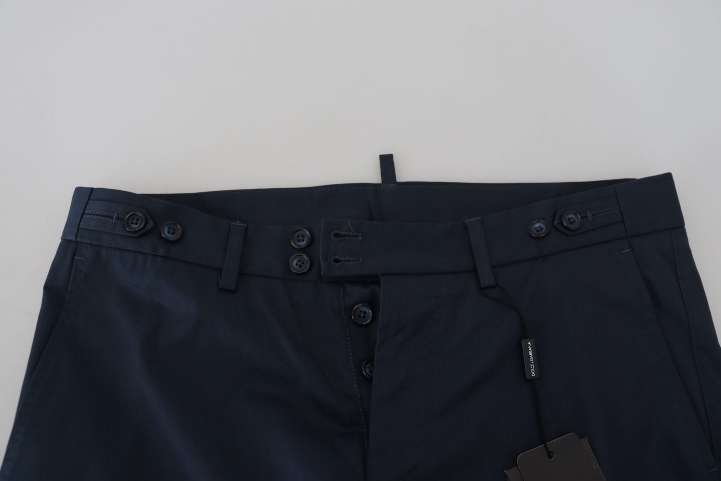 Blaue Bermudas mit niedriger Taille für Männer Shorts