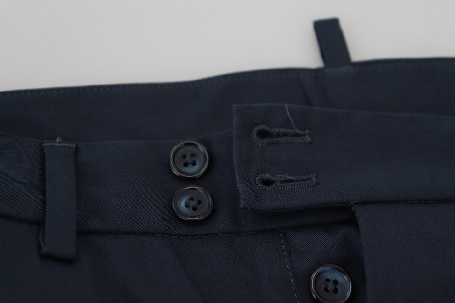 Blaue Bermudas mit niedriger Taille für Männer Shorts