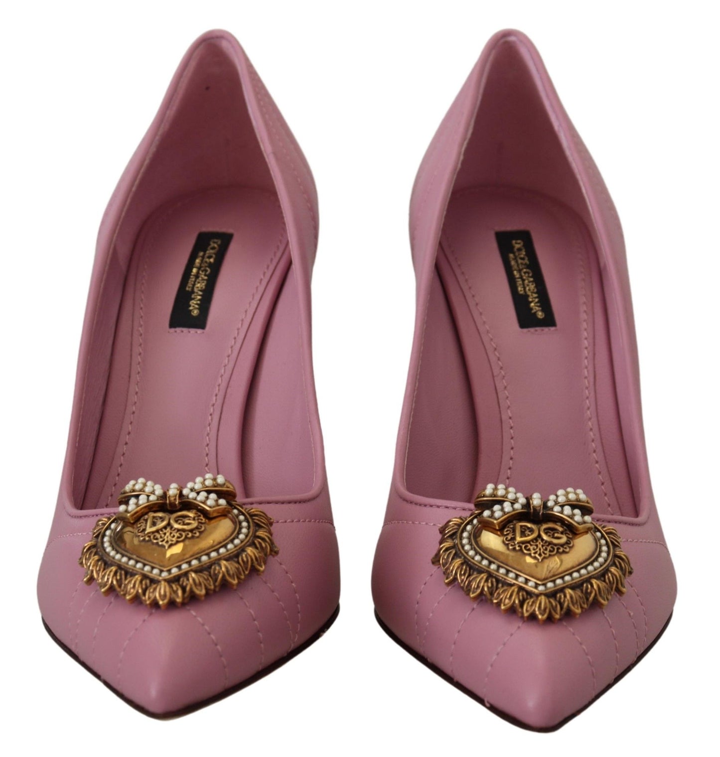 Rosa Leder Herz DEVOTION Heels Pumps Schuhe
