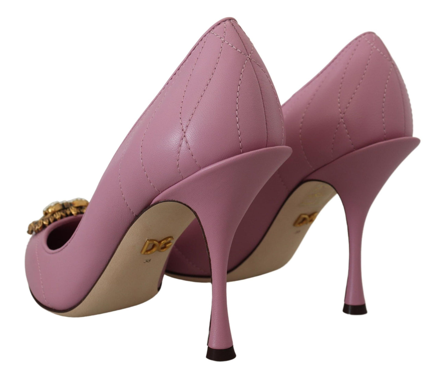 Rosa Leder Herz DEVOTION Heels Pumps Schuhe