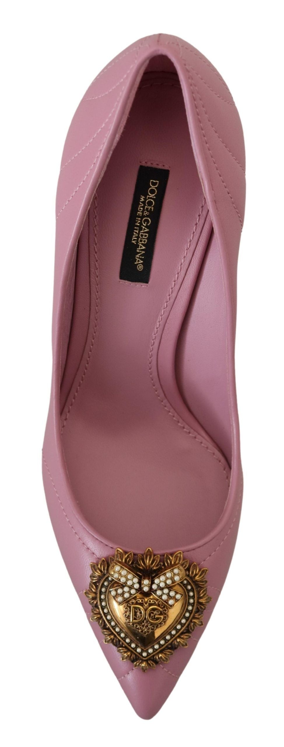 Rosa Leder Herz DEVOTION Heels Pumps Schuhe